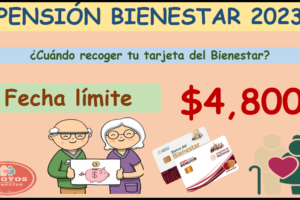 ¡ATENCIÓN BENEFICARIOS DE LA PENSIÓN BIENESTAR! Fecha límite para recoger tu Tarjeta del Bienestar