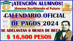 ¡MUCHAS FELICIDADES UNIVERSITARIOS! Jóvenes Escribiendo el Futuro tu Calendario de Pagos 2024 ya se encuentra disponible