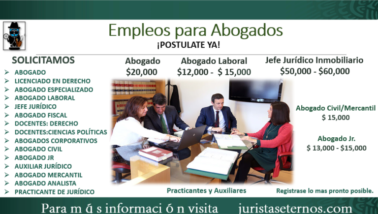 ≫ Empleos Para Abogados Juristas Eternos【diciembre ≫ 2024 】⚖️