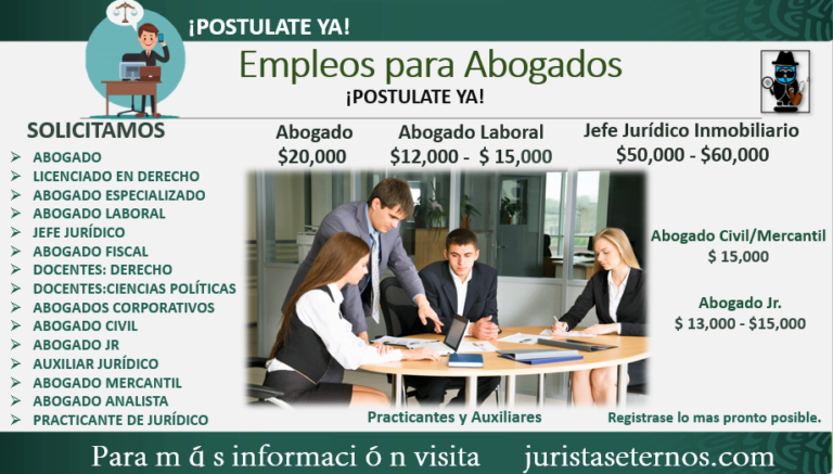 EMPLEOS PARA ABOGADOS