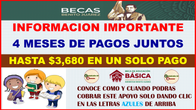 ATENCION BENEFICIARIOS DE BECAS BENITO JUAREZ TU PRIMER PAGO AL DOBLE $3,680 DE PAGO EN TU PROXIMO DEPOSITO