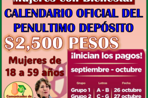 Conoce el quinto Calendario oficial de pagos: programa Mujeres con Bienestar 2026