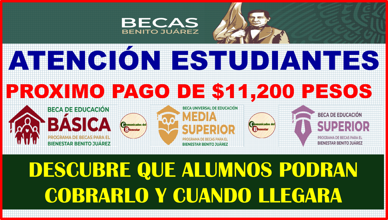 ATENCIÓN BENEFICIARIOS DE BECAS BENITO JUAREZ DESCUBRE QUIENES SON LOS QUE PODRAN COBRAR HASTA $11,200 PESOS PROXIMAMENTE