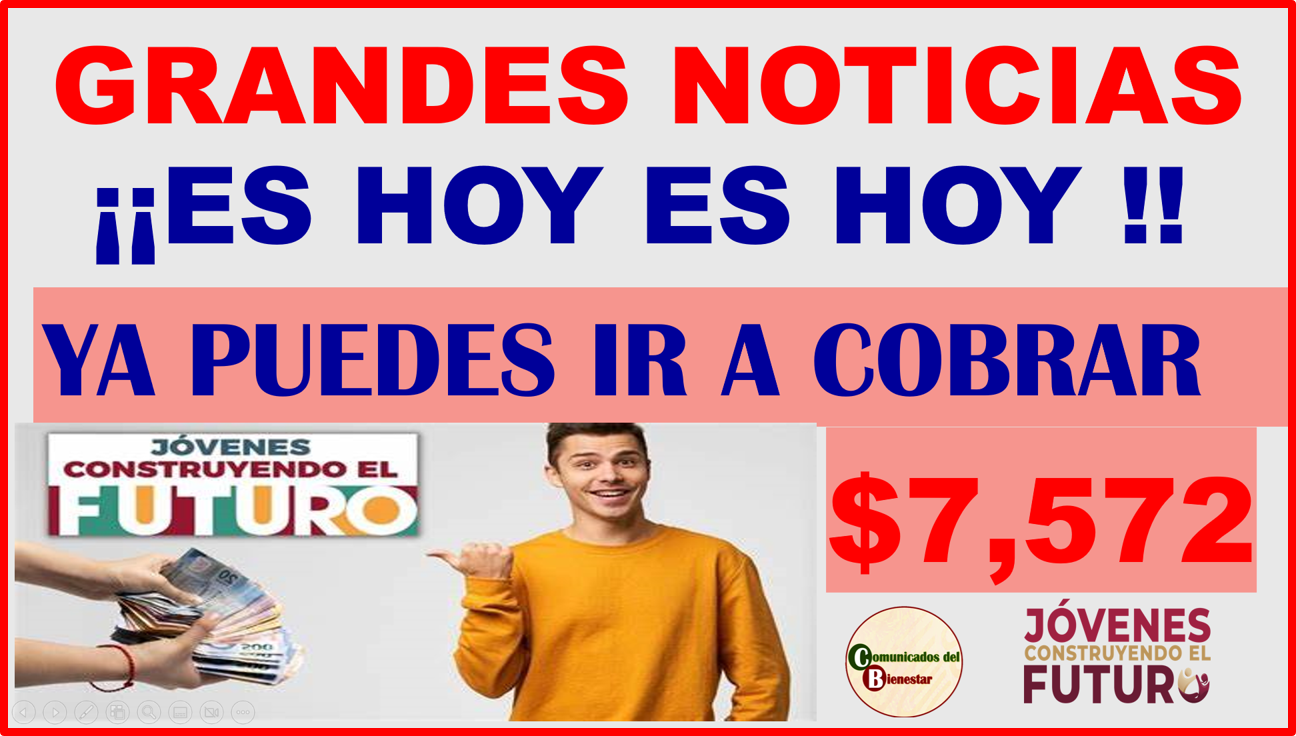 PRESTEN MUCHA ATENCION EL DÍA HOY PUEDES EMPEZAR A COBRAR TU APOYO DE $7,572