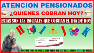 ATENCION PENSIONADOS BIENESTAR SI TU APELLIDO EMPIESA CON ALGUNA DE LA SIGUIENTE INICIAL SERAS UNODE LOS AFORTUNADOS EN COBRAR EL DIA DE HOY