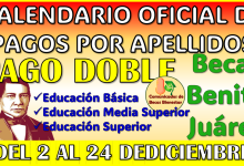 ¡ATENCIÓN! Este es el Calendario Oficial de las Becas Benito Juárez Básica, Media Superior y Superior 2024