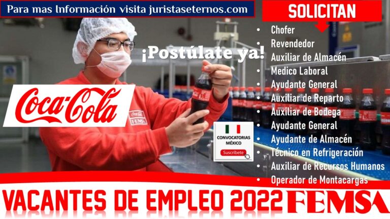 Empleos Coca-Cola FEMSA 2022-2023