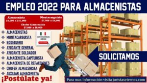 Empleos de Almacenistas 2022-2023