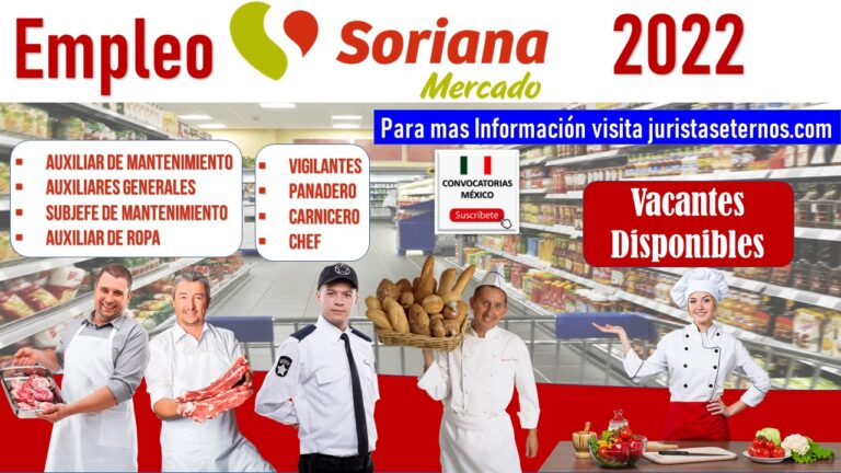 Empresa SORIANA busca nuevos empleados 2022-2023