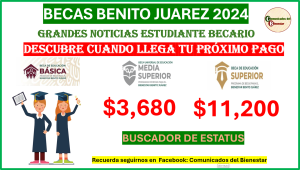 Becas Benito Juares 2024 ¿Ya sabes cuando llega tu próximo pago y como consultar tu saldo