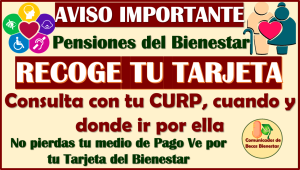 ¡ATENCIÓN PENSIONADOS DEL BIENESTAR RECOGE tu Tarjeta del Bienestar consultando con tu CURP aquí te decimos como