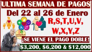 ¡ULTIMA SEMANA DE PAGOS! para las Pensiones del Bienestar, aquí toda la información completa