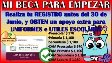 Si deseas obtener un apoyo extra para UNIFORMES e UTILES ESCOLARES solicita Mi Beca para Empezar 2025