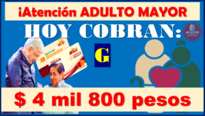 Adulto Mayor con este apellido: G cobran el día de hoy 7 de Marzo.