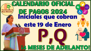 ¿Quienes son las iniciales que cobran este 19 de Enero 2024? Pensiones del Bienestar aquí te informamos