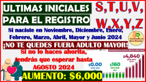 ¡ÚLTIMAS LETRAS EN REGISTRARSE! en la Pensión Bienestar del Adulto Mayor, ¡NO TE QUEDES FUERA!