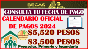 Calendario Oficial de pagos de las Becas Benito Juárez Nivel Básico 2024 ¡CONSULTA TU FECHA DE DEPOSITO!