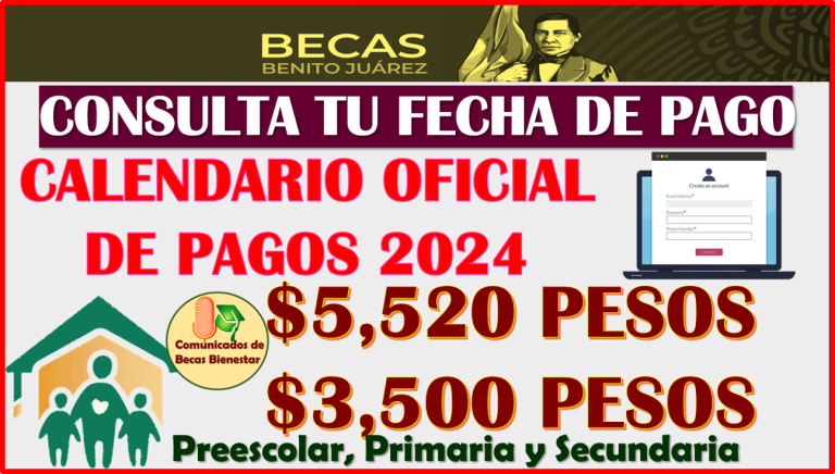 Calendario Oficial de pagos de las Becas Benito JuÃ¡rez Nivel BÃ¡sico 2024 Â¡CONSULTA TU FECHA DE DEPOSITO!