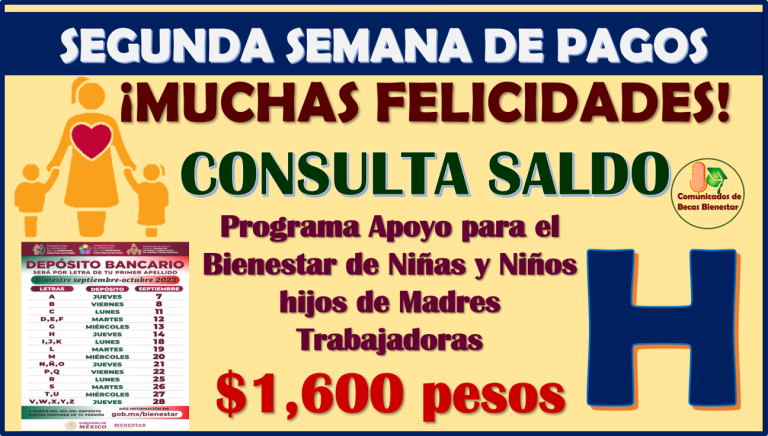 Si eres Beneficiaria del Programa Madres Trabajadoras, ¡YA PUEDES CONSULTAR SALDO! ya te depositaron tu quinto pago