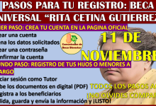 Oficialmente faltan 7 días para dar inicio al registro de la nueva beca universal Rita Cetina Gutierrez 2024-2025