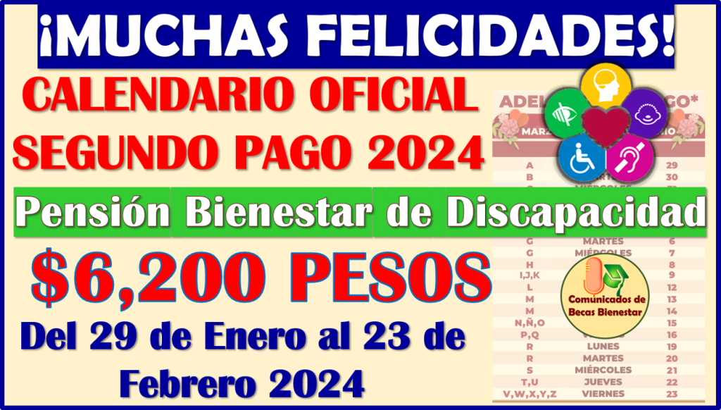 ≫ Pensión Bienestar De Discapacidad Calendario Oficial De Pagos Dobles