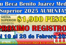 Becarios de Educación Media Superior tu Beca Benito Juárez 2025 ¡TIENE AUMENTO! aquí más información