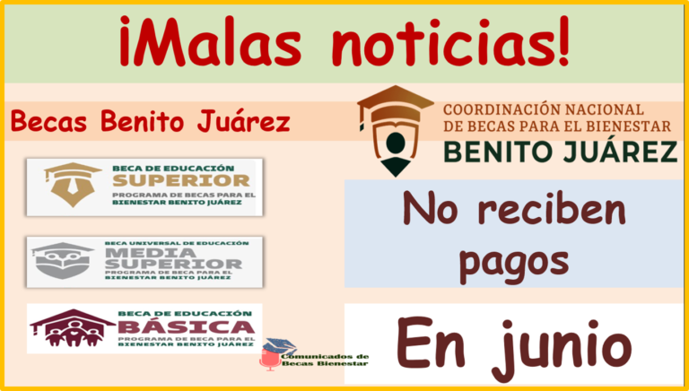 Becas Benito Juárez 2023: Estos alumnos NO CONTARÁN con pago en el mes de JUNIO, ¡Aguas! PODRÍAS ESTAR EN LA LISTA