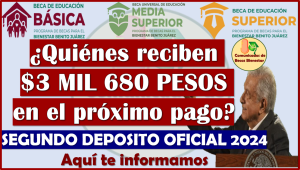 ¿Quienes son los alumnos que reciben $3 mil 680 pesos en el próximo deposito de las Becas Benito Juárez? aquí te explico