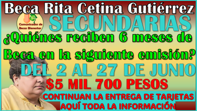 ¿Quienes son los alumnos que reciben 6 meses de beca Rita Cetina Gutierrez? aqui te informamos