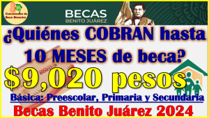 ¿Quienes cobran hasta 10 meses de Beca Benito Juárez Básica? aquí te comparto toda la información