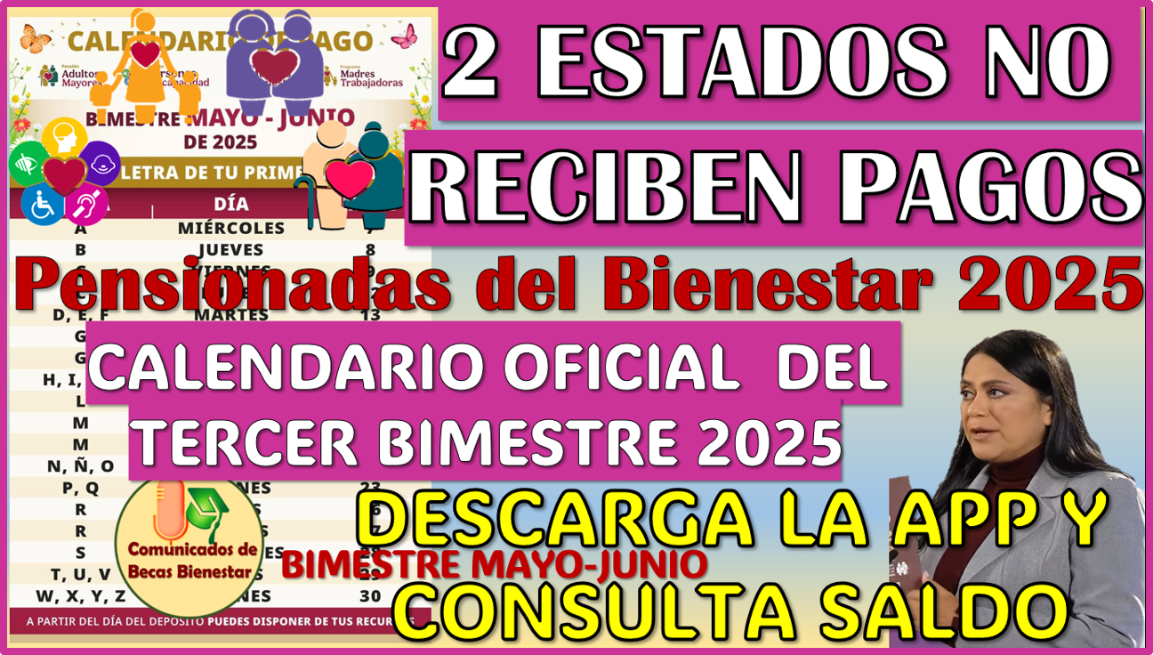 ¿Quiénes son los que NO RECIBEN PAGOS en esta emisión de Mayo?: Pensiones del Bienestar 2025