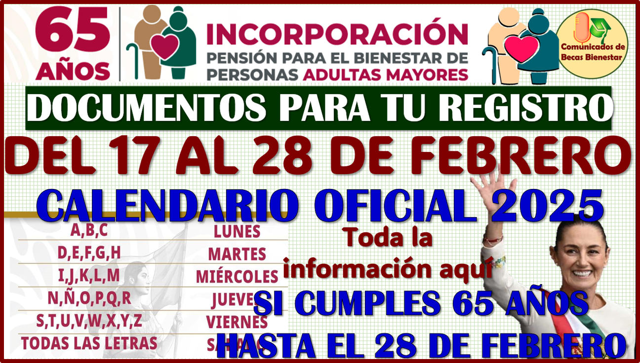 Prepara tus DOCUMENTOS para tu Registro: Pensión Bienestar del Adulto Mayor 2025