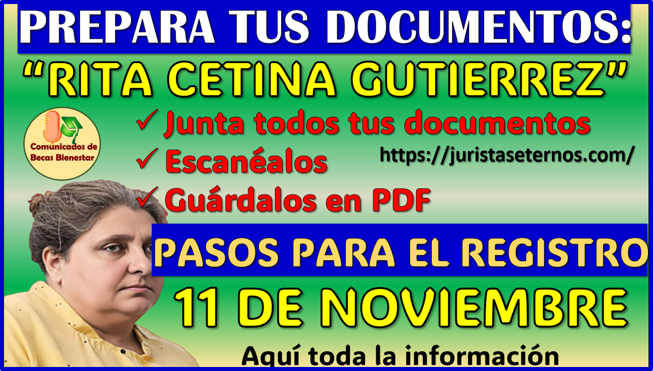 ¿Que documentos necesitas para el REGISTRO de la Beca Rita Cetina Gutierrez 2024-2025? aqui te informo