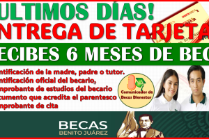 ¡ULTIMOS DIAS DE ENTREGA DE TARJETAS!: Becas Benito Juárez 2025 ¡HASTA 6 MESES DE PAGOS!