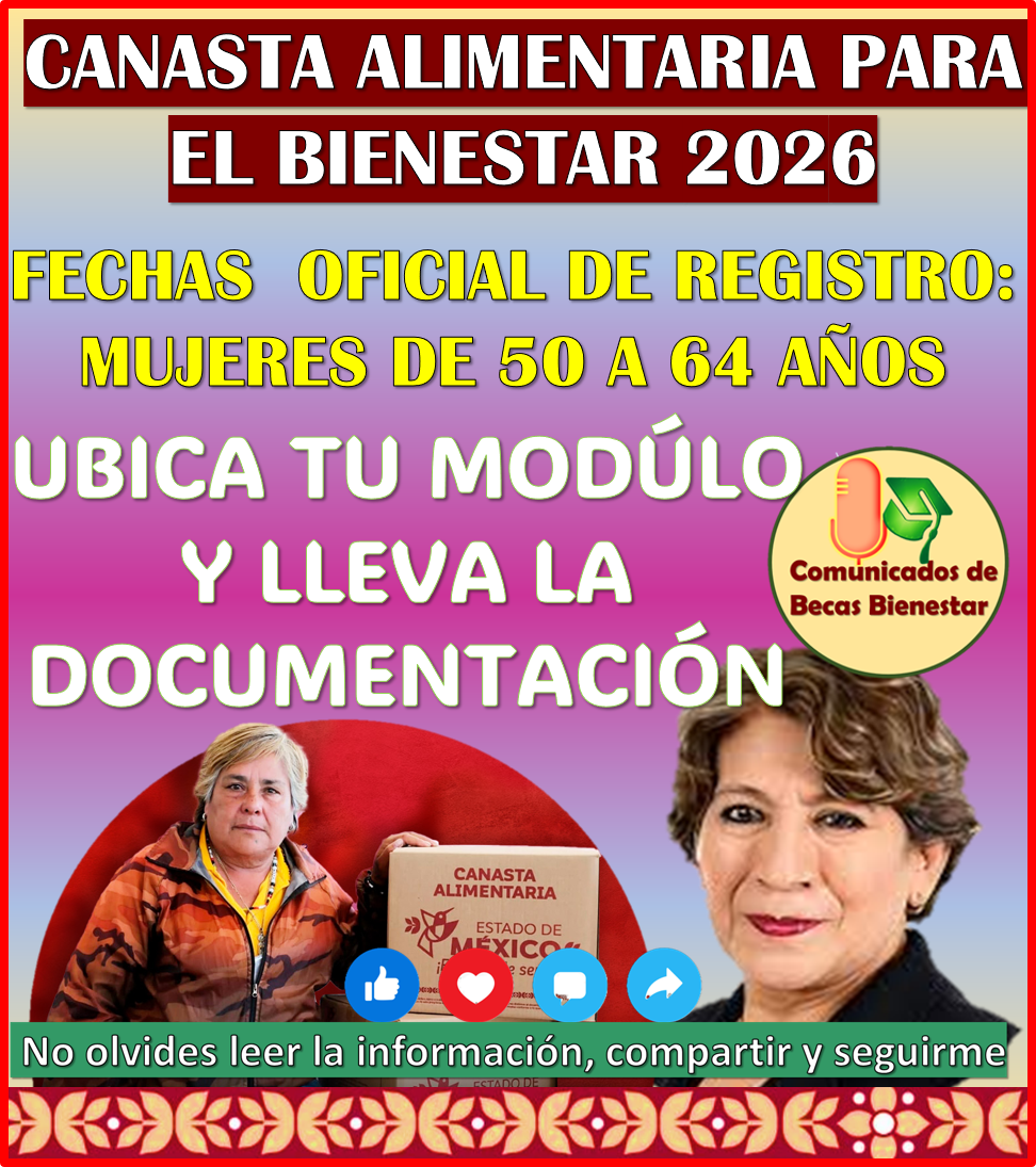 Apoyo Bienestar para mujeres de 50 a 64 años reabre su registro en este mes de Abril 2026