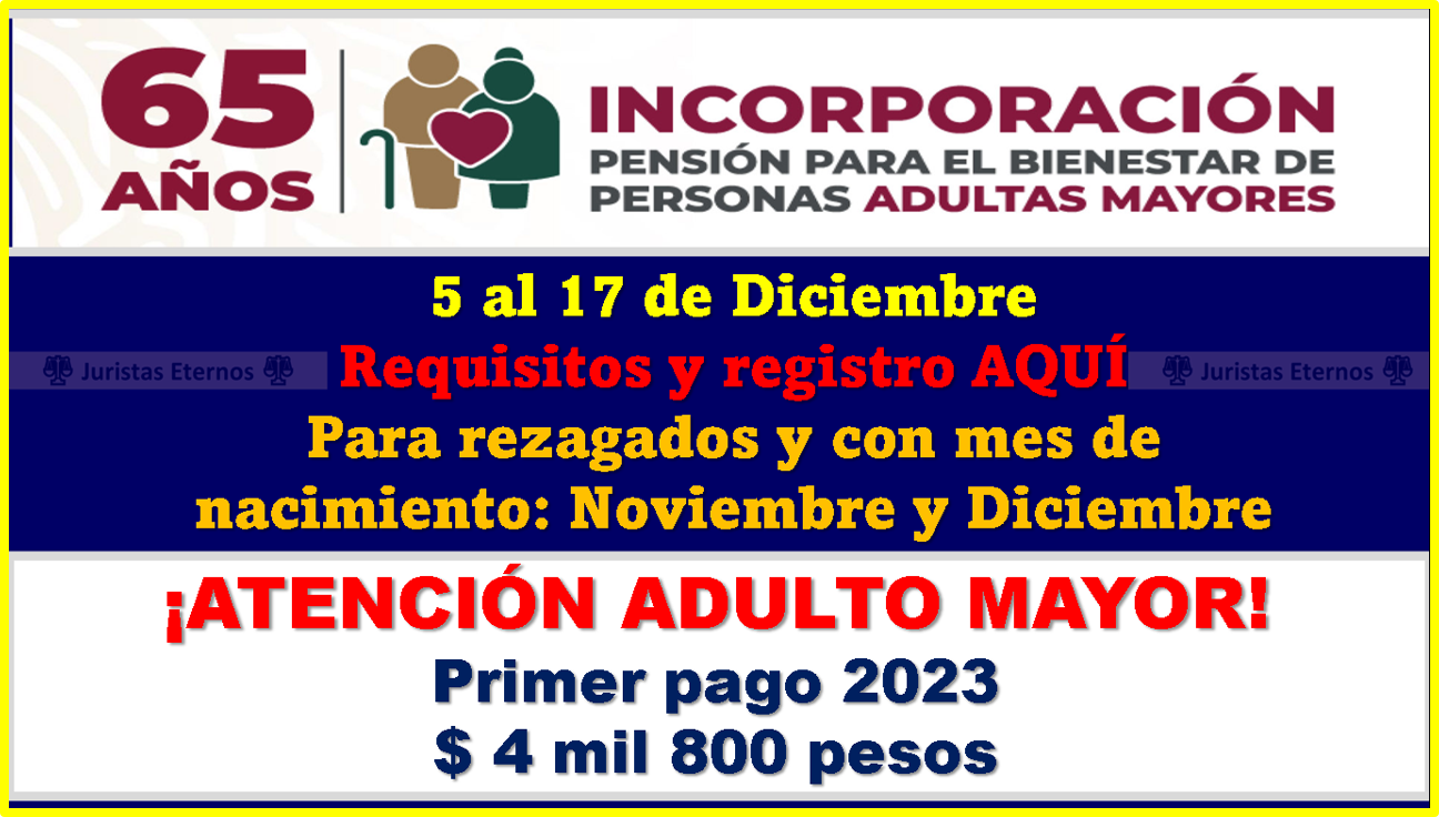 La fecha exacta de los pagos de la pensión del bienestar: el nuevo monto de 4 mil 800 pesos de manera bimestral.