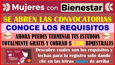 ATENCIÓN CONVOCARORIAS ABIERTAS PARA MUJERES CON BIENESTAR 2024 ESTOS SON LOS REQUISITOS PARA PODER OBTENER LOS $2,500 PESOS Y ESTUDIOS GRATIS