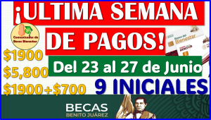 ¡ULTIMA SEMANA DE PAGOS! ESTAS LETRAS COBRAN: BECAS BENITO JUÁREZ 2025 TERCERA EMISIÓN