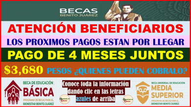 ATENCION BENEFICIARIOS DE BECAS BENITO JUAREZ ¿QUIENES SON LOS AFORTUNADOS EN COBRAR $3,680 PESOS EN SU PROXIMO PAGO?