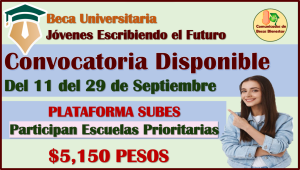 ¡ATENCIÓN UNIVERSITARIOS! Solicita tu Beca Jóvenes Escribiendo el Futuro, aquí te decimos como hacerlo