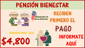 ¡ LA NOTIFICACIÓN DEL PAGO!, en los próximos días ya podrás ver reflejado el depósito por $4 mil 800 pesos: Pensión Bienestar