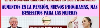 ATENCION BENEFICIARIOS BIENESTAR GRANDES NOTICIAS PARA ADULTOS MAYORES CONOSCAN LOS CAMBIOS QUE TENDRAN LAS PENSIONES BIENESTAR Y LOS NUEVOS PROGRAMAS QUE SALDRAN ESTE PROXIMO AÑO CON CLAUDIA SHEINBAUM