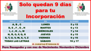 Adulto Mayor rezagado Y con mes de Nacimiento Noviembre y Diciembre ¡Últimos 9 días de registro!