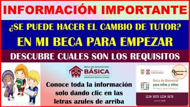 ATENCIÓN PADRES DE FAMILIA O TUTORES DE BENEFICIARIOS DE MI BECA PARA EMPEZAR ¿DESEAS CAMBIAR EL NOMBRE DEL TUTOR? A QUI TE DECIMOS COMO HACERLO