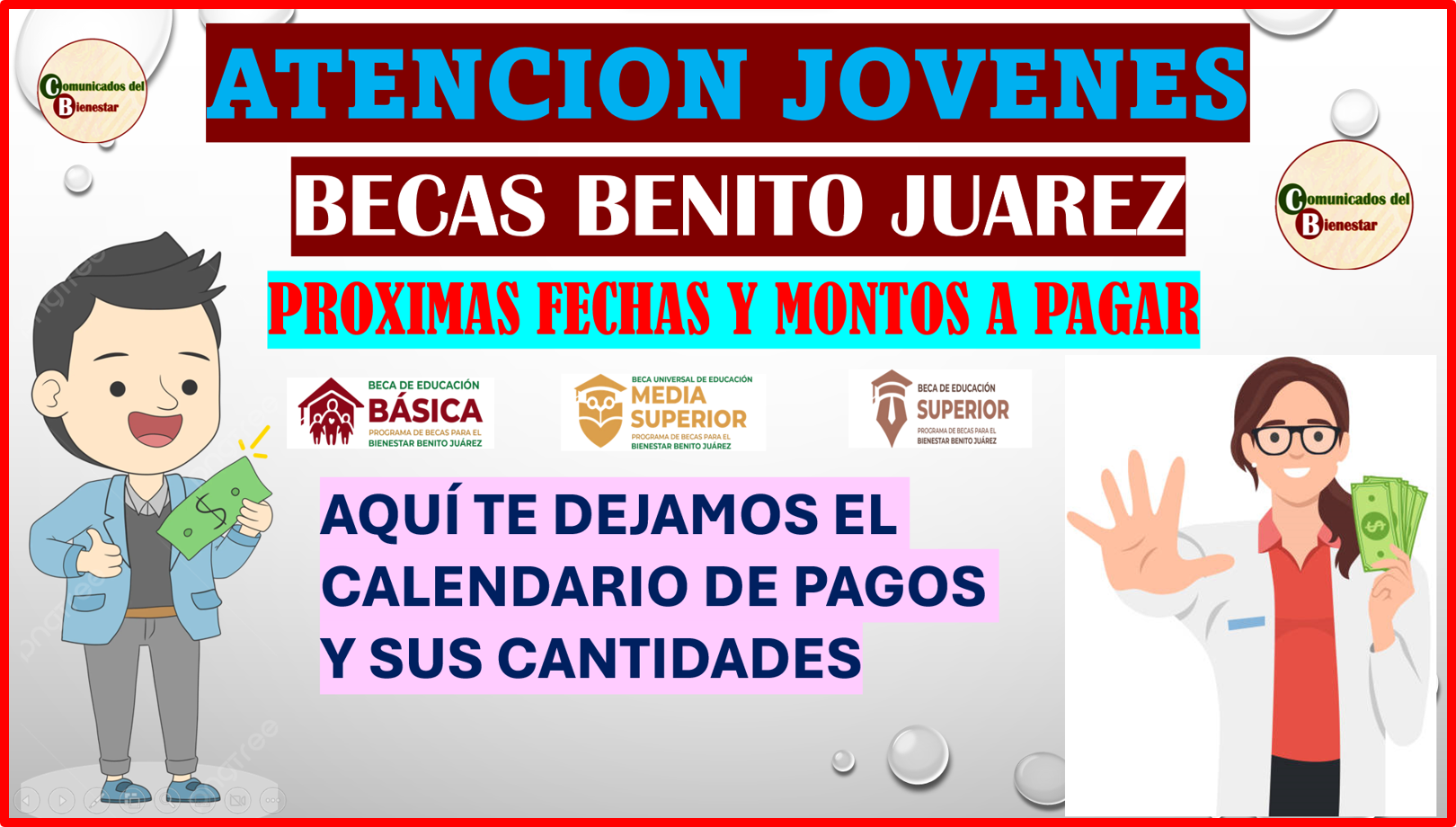 ATENCION JOVENES PROXIMAS FECHAS DE ENTREGAS DE TU APOYO BECAS BENITO JUAREZ