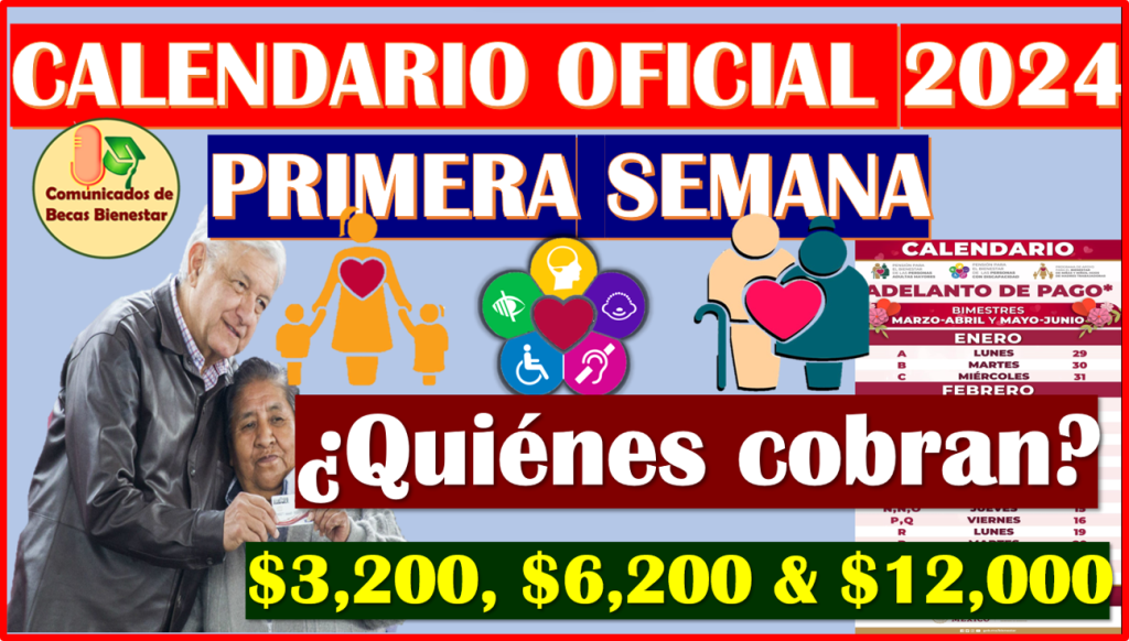 ≫ PRIMERA SEMANA DE PAGOS de las Pensiones del Bienestar 2024 ¡PAGO ...