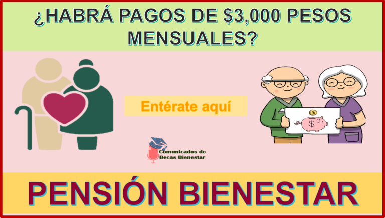 Pensión Bienestar 2024 ¿Existirán pagos de $3,000 pesos mensuales?