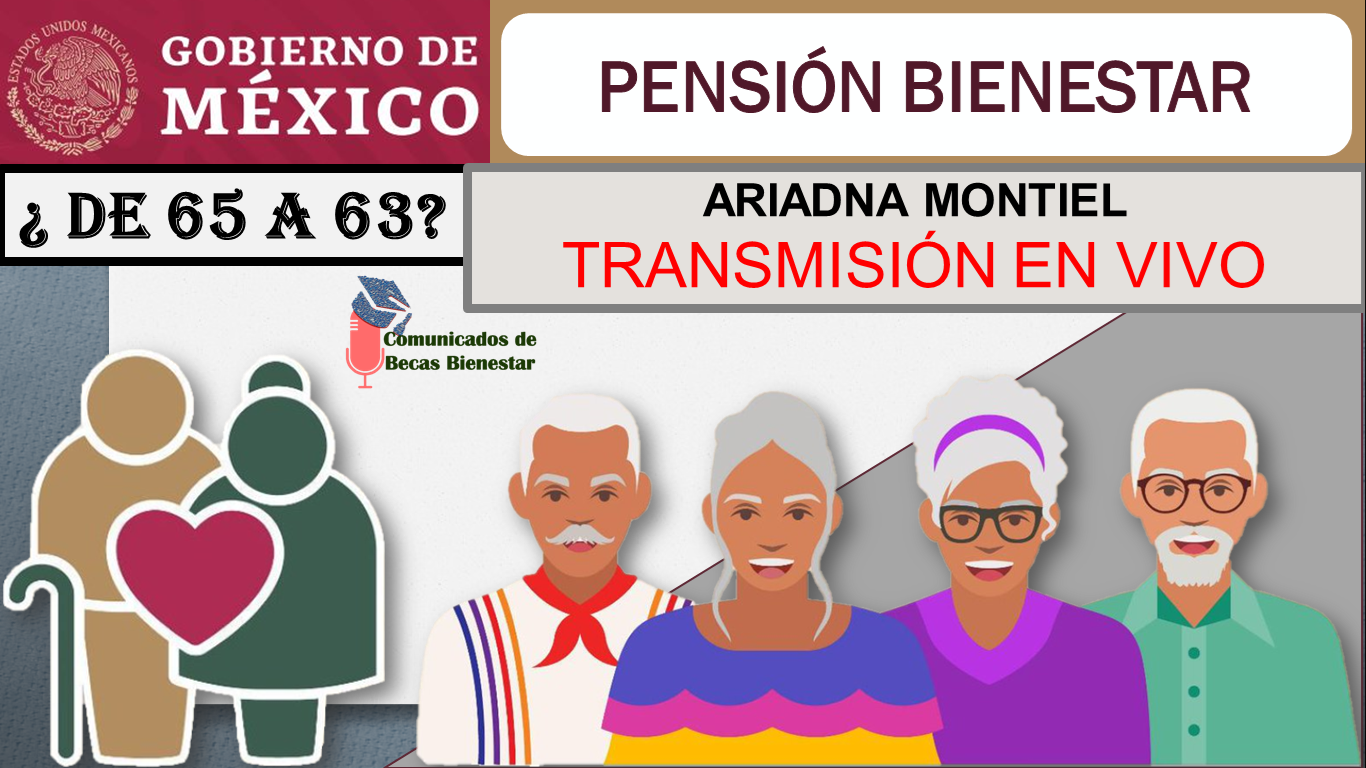 Ariadna Montiel Desmiente los rumores de la reducción de la edad mínima de los 65 a los 63 años: la Pensión del Bienestar