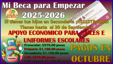 Tienes hasta el 30 de Septiembre para solicitar el programa: Mi Beca para Empezar 2025