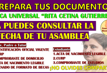 Este 14 de Octubre INICIA EL REGISTRO: Beca Rita Cetina Gutierrez, esta es la documentación